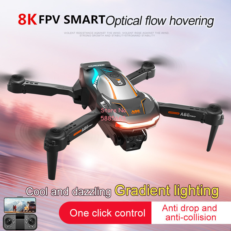 Photography Lighting Position - 8K航空写真撮影 オプティカルフローポジショニング FPV RCドローン 4CH カラフル照明