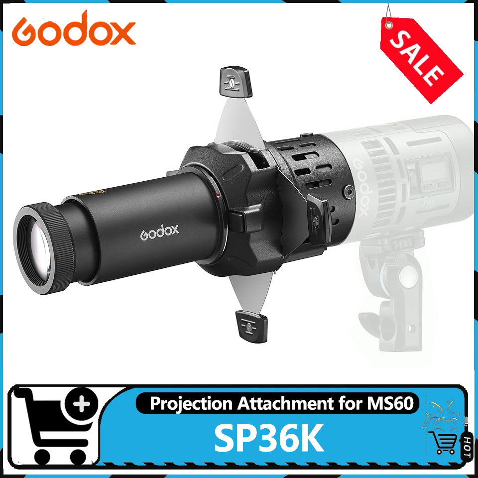 Godox Speedlite Flash - ゴドックス36 ° ボーエンズマウントフラッシュスピードライトGodox MS60 RS60シリーズ用プロジェクションSP36K
