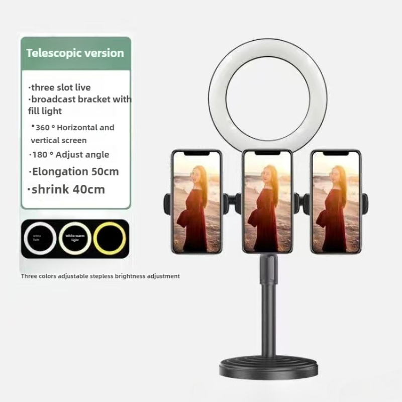 Photography Lighting Position - 写真撮影用リングライト ブラケットスタンド付き デュアルポジションLEDリングランプ ビデオ録画 ライブ配信 セルフィー用LEDランプ