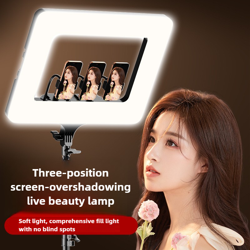 Photography Lighting Position - 3ポジションソフトライト電話ライブ放送スタンド写真撮影ライト三脚LEDランプ18インチ三脚スタンド照明