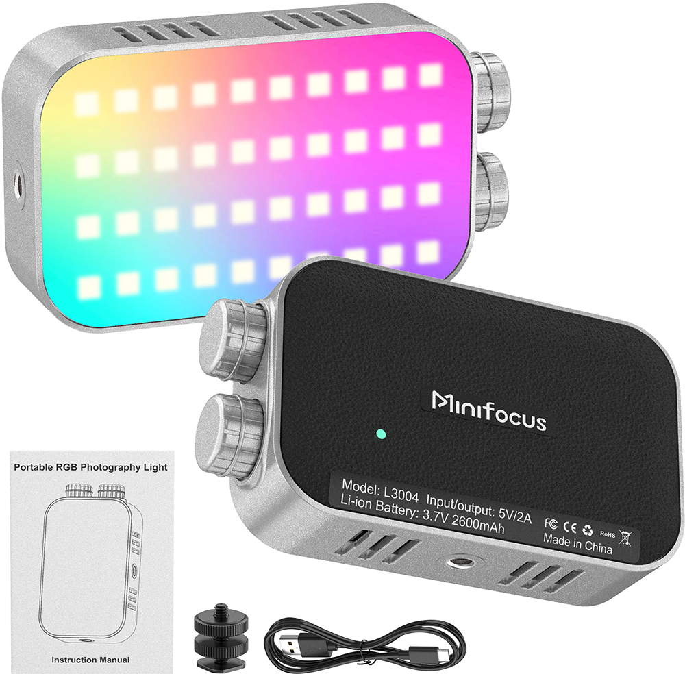 Video Light Panel Led - ポケット豆腐RGBフィルライトポータブルLEDライトビデオレトロパネル（カメラ、スマートフォン、GoPro、ラップトップ、自撮り用）調整可能なRGBランプ