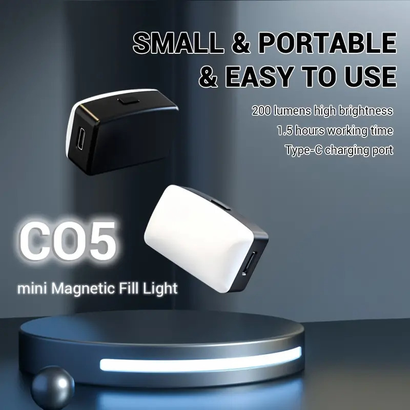 Photography Lighting Studio - ミニ磁気 LED Selfie ライト IPhone Samsung