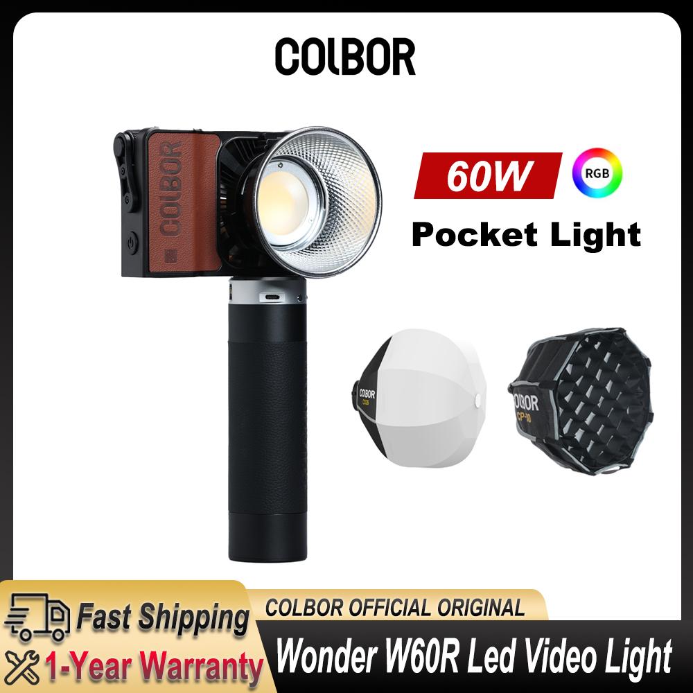 Photography Lighting Outdoor - Colbor Wonder W60 RGB LEDビデオライト ポケット撮影用フィルライト