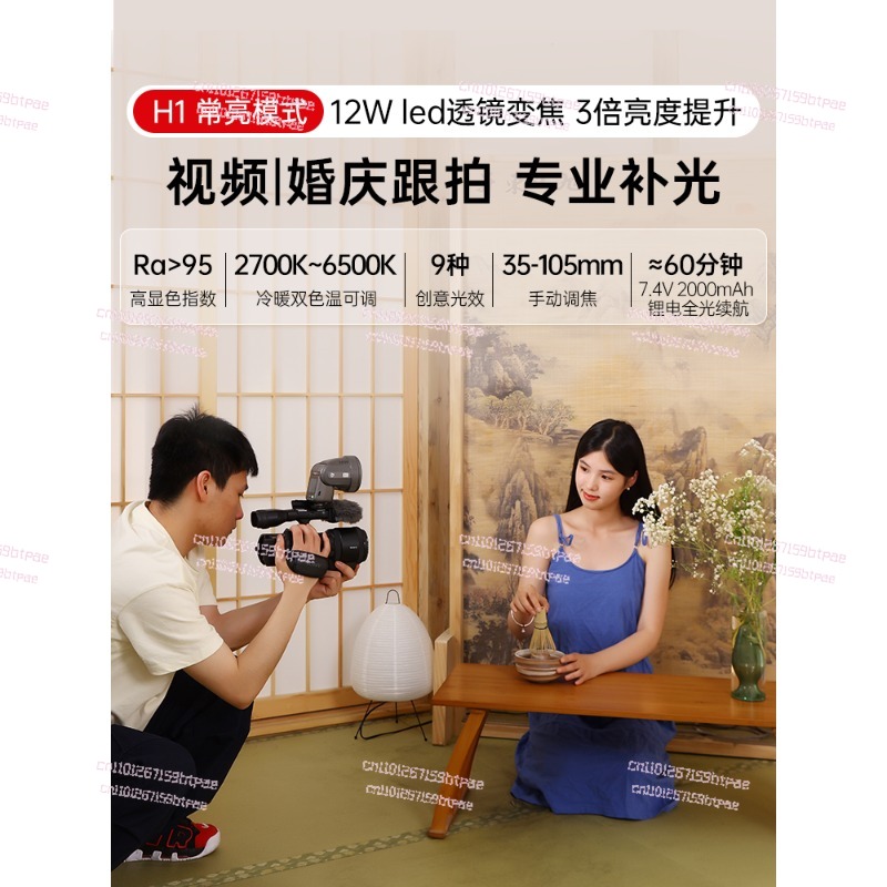 12W オンカメラフラッシュライト、写真撮影とビデオ撮影両用 - Photography Using Lighting のレビューと価格