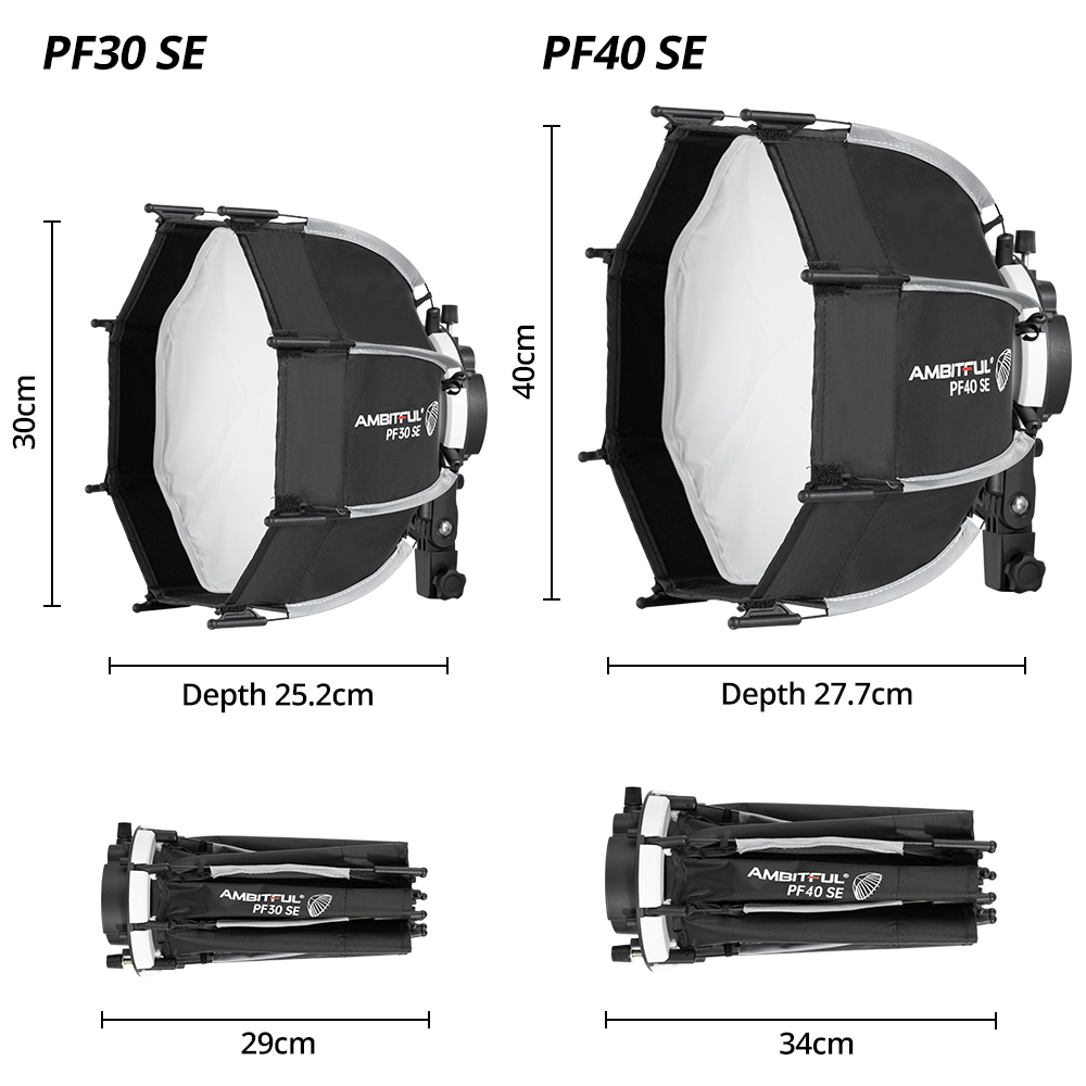 AMBITFUL PF30/PF40 30cm/40cm ミ - Godox Speedlite Flash のレビューと価格