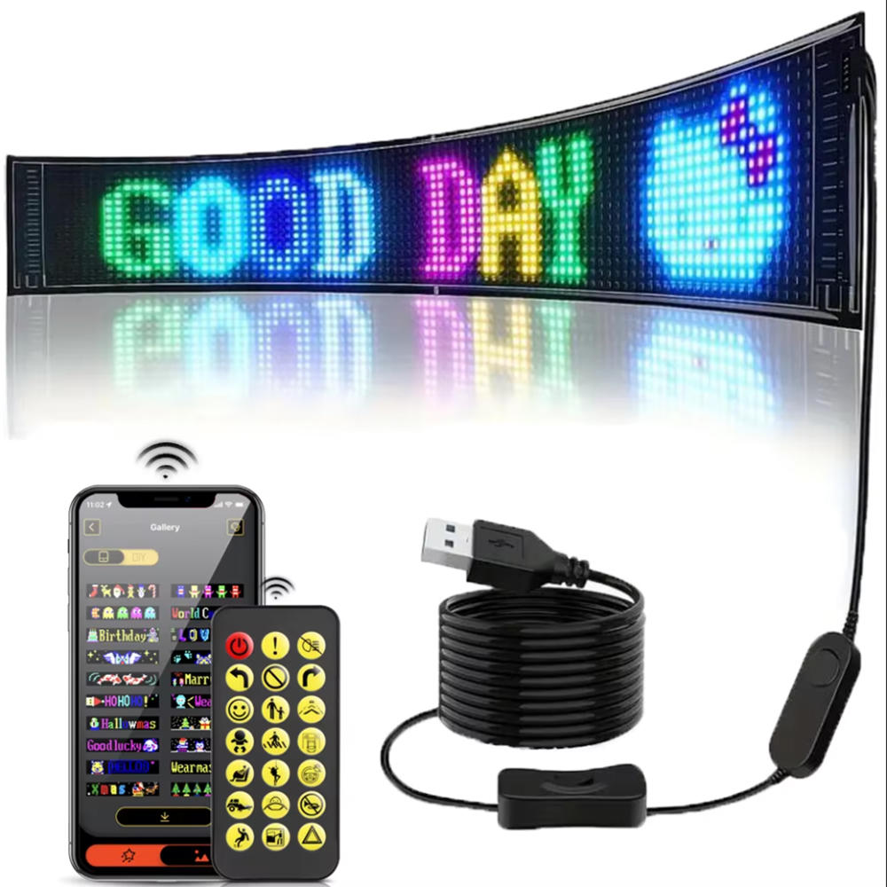 16x96 LED マトリックスピクセルパネル、スクロール式 - Video Light Panel Led のレビューと価格