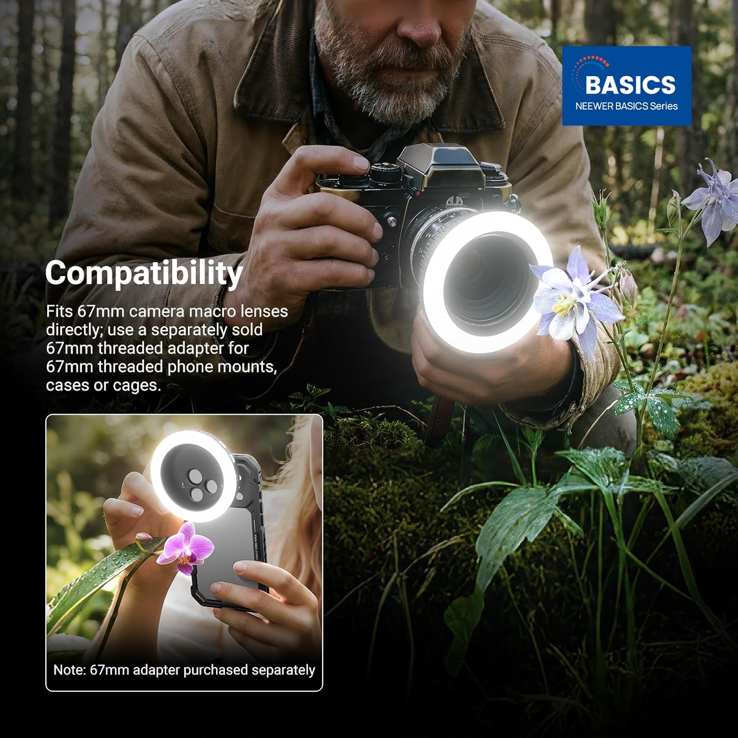 NEEWER Basics 67mmネジ式リングライト（67 - Photography Lighting Case のレビューと価格