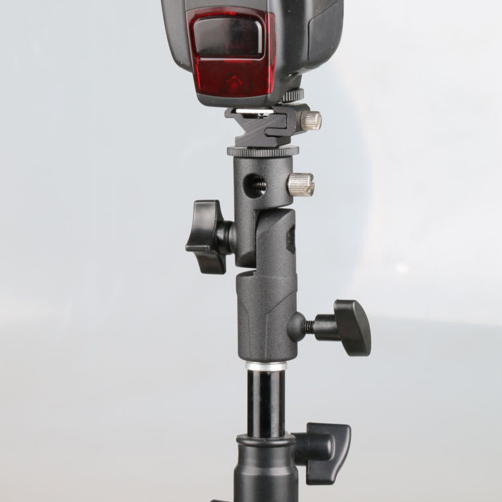 写真撮影用調整可能なフラッシュライトスタンドアダプターブラケ - Photography Lighting Position のレビューと価格