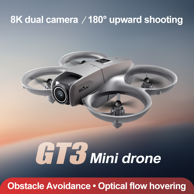 新しい GT3 ミニ折りたたみ式ドローン ライト付き 8k  - Photography Lighting Position のレビューと価格