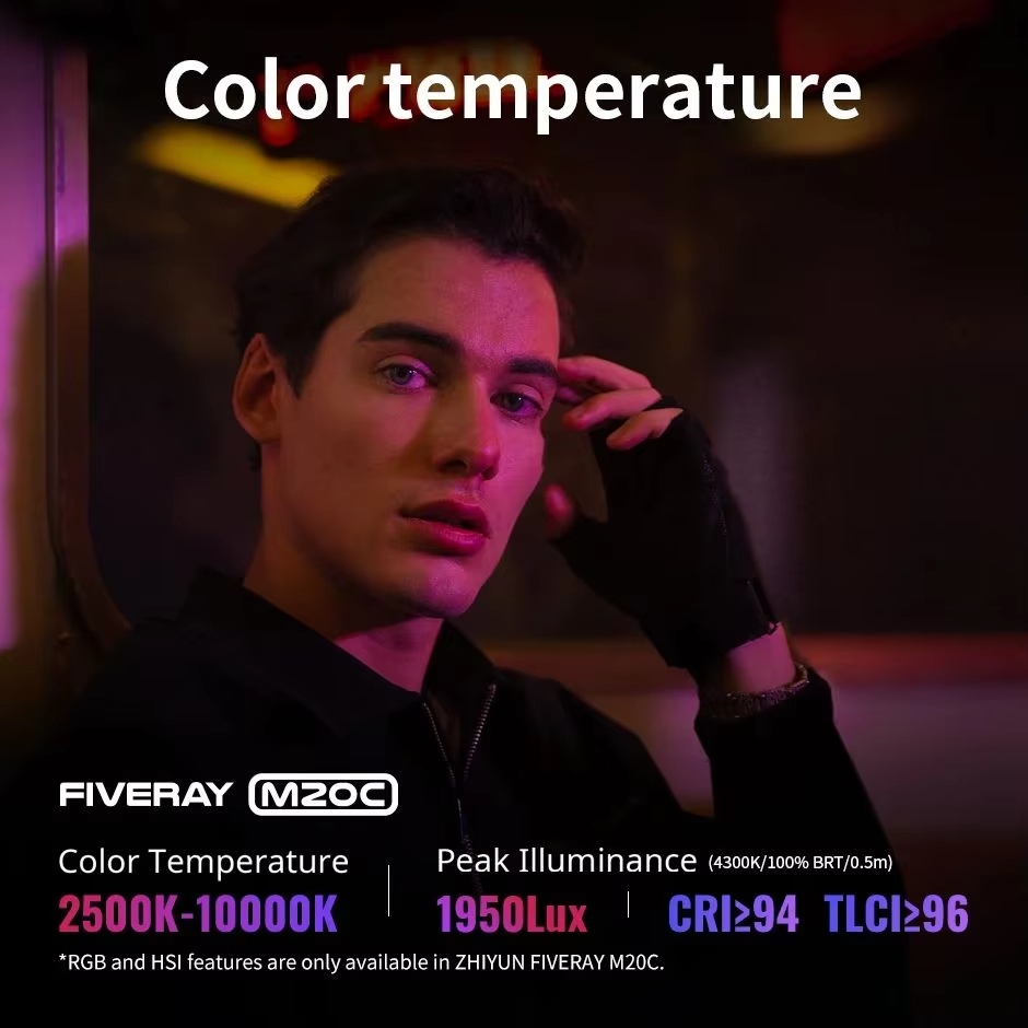 ZHIYUN FIVERAY M20C RGB M20 バイ - Photography Lightning のレビューと価格