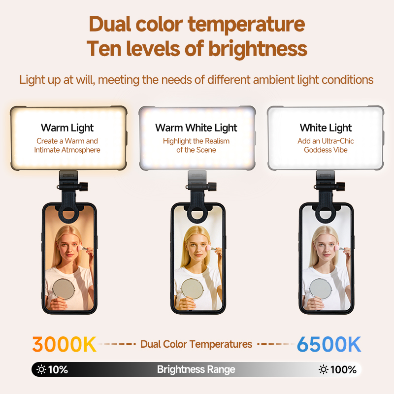 RGB LEDビデオライト、ストレートポケット撮影用照明クリ - Photography Lightning のレビューと価格