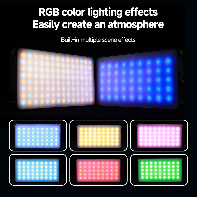 RGB LEDビデオライト、ストレートポケット撮影用照明クリ - Photography Lightning のレビューと価格