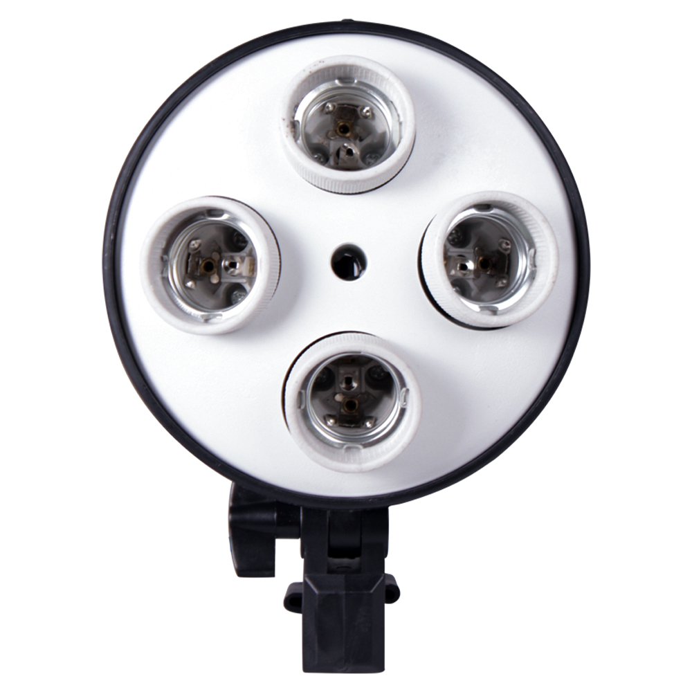 E27ベース4ランプホルダー電球ソフトボックスキットに使用写 - Photography Using Lighting のレビューと価格
