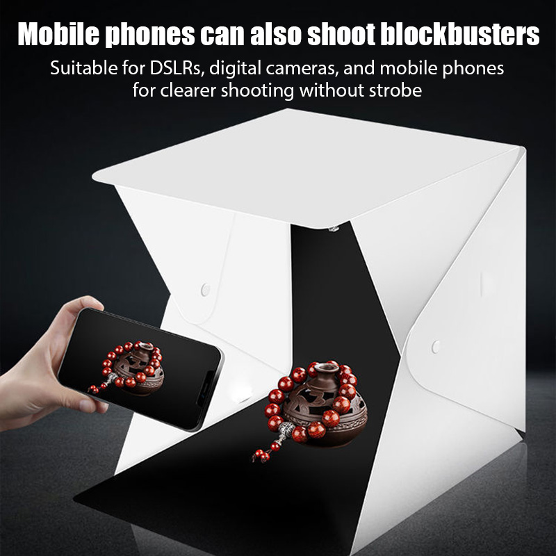 折りたたみ式ライトボックス ポータブル写真撮影用LEDフォト - Photography Lightning のレビューと価格