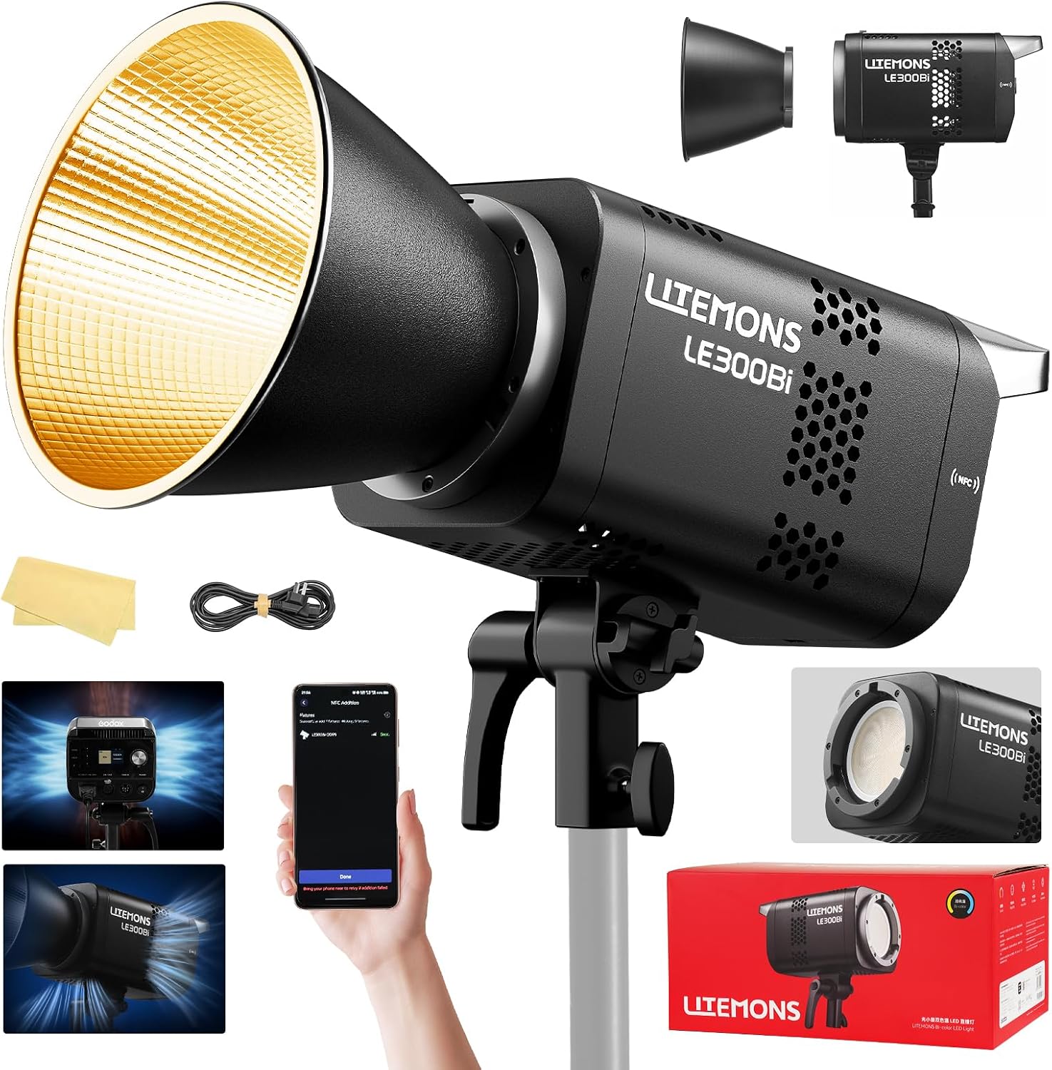 RGB LEDビデオ照明キット、3個セットのスタジオビデオラ - Video Light Panel Led のレビューと価格