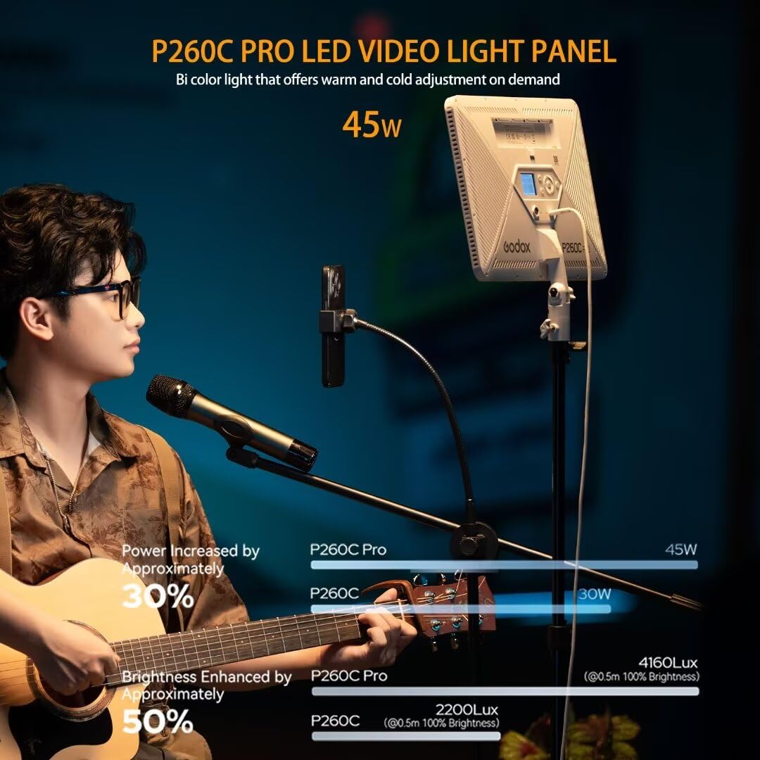 Godox P260C Pro LED ビデオライトパネル  - Video Light Panel Led のレビューと価格