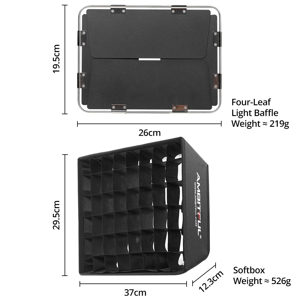 AMBITFUL P35R LEDビデオパネルライト用ディフ - Video Light Panel Led のレビューと価格