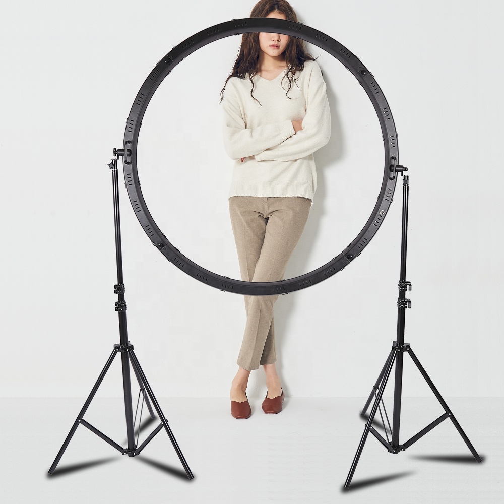 120W LEDリングライト、ワイヤーコントロール式、スタジ - Photography Lighting Studio のレビューと価格