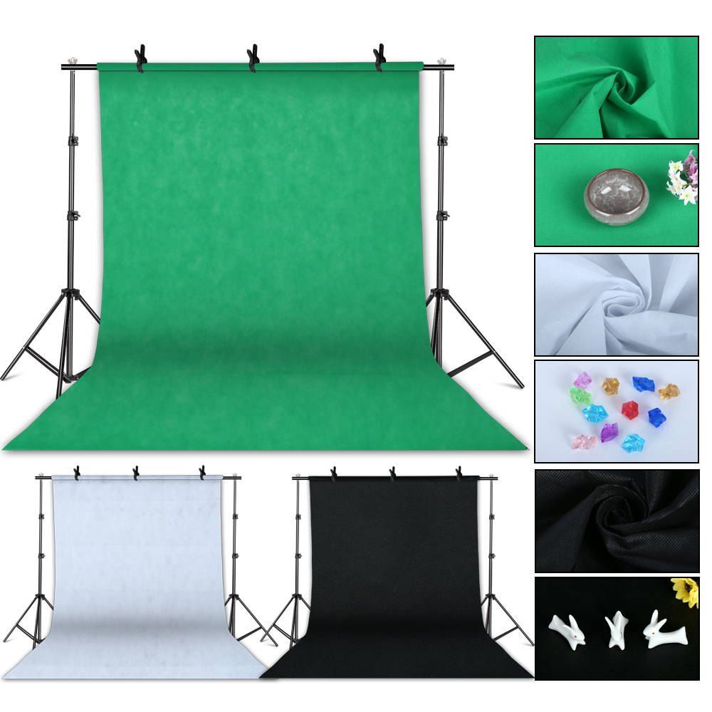 写真撮影用ソフトボックス照明キット、2.6x3m背景フレーム - Photography Lightning のレビューと価格