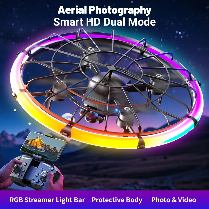 JJRC H145 UFO RCドローン、デュアルHDレンズ - Photography Lighting Case のレビューと価格