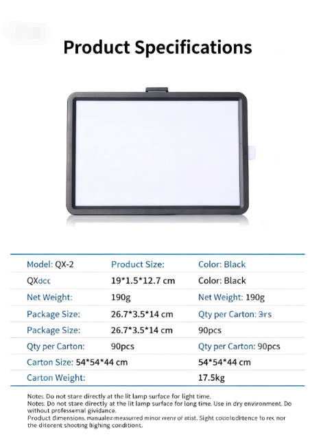 LEDスクエアパネルフィルライト、デスクトップ静物撮影用ラン - Video Light Panel Led のレビューと価格