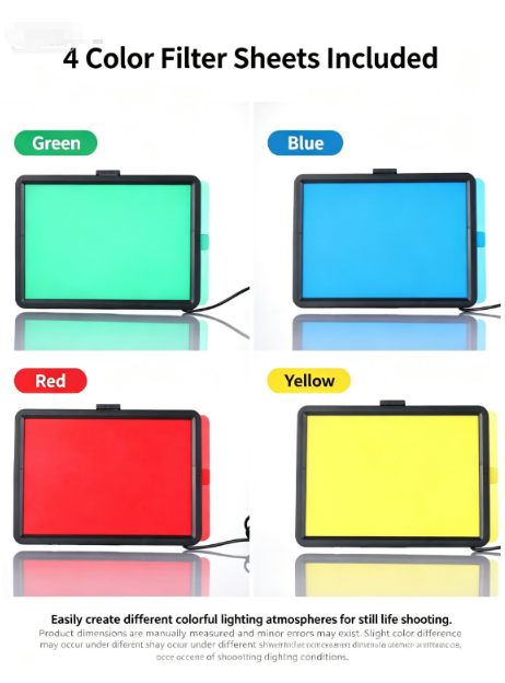 LEDスクエアパネルフィルライト、デスクトップ静物撮影用ラン - Video Light Panel Led のレビューと価格
