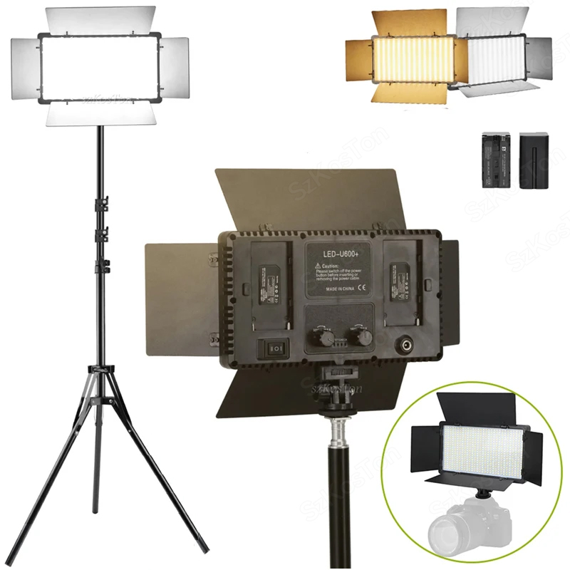 U800 u600 LEDフォトスタジオキット,写真パネル, - Video Light Panel Led のレビューと価格